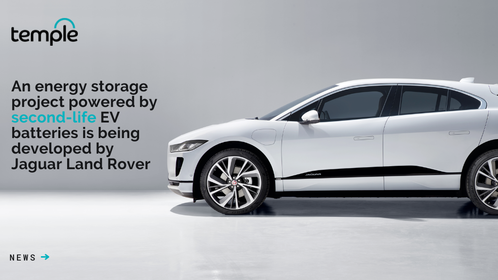 An energy storage project powered by second-life EV batteries is being developed by Jaguar Land Rover (1024 × 576 px)