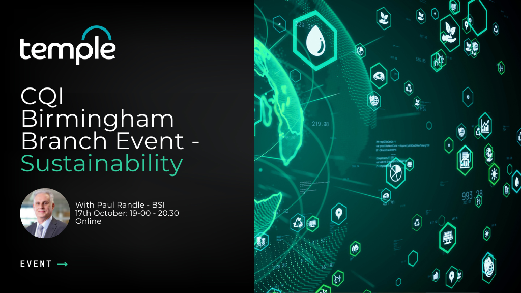 CQI Birmingham Branch Event - Sustainability