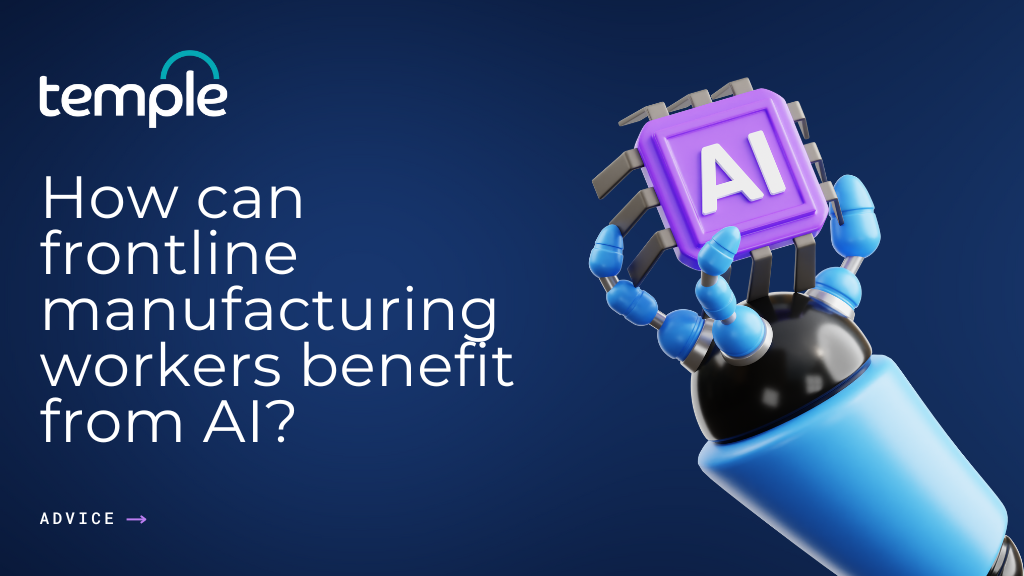 How can frontline manufacturing workers benefit from AI
