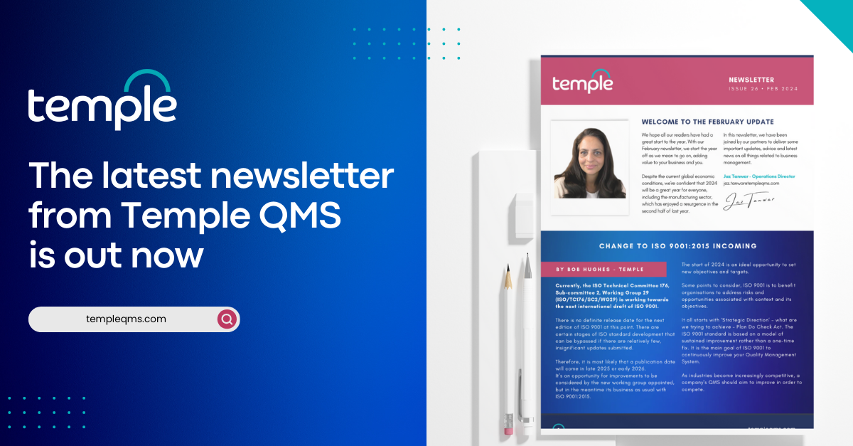 Temple QMS newsletter