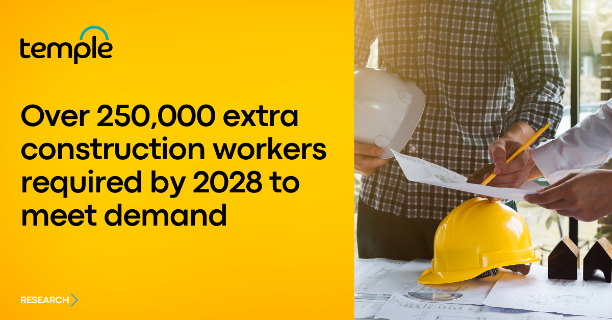 Over 250,000 extra construction workers required by 2028 to meet demand